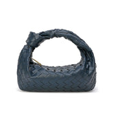 Woven Sheepskin Knot Bag Pouch